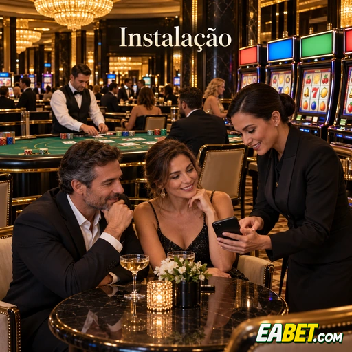Etapas da instalação do aplicativo eabet no Android