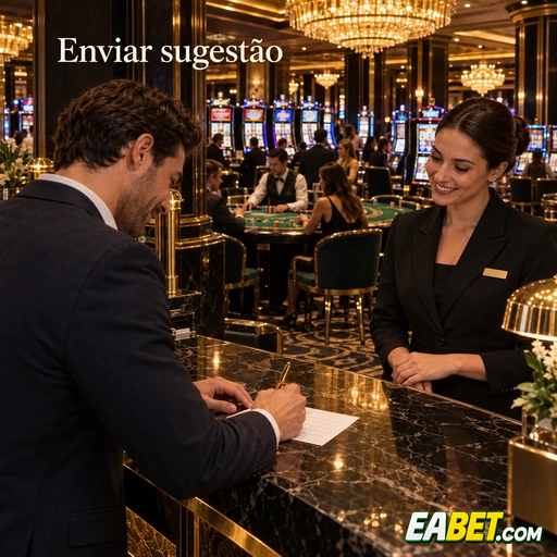 eabet — tela de envio de sugestão dentro do aplicativo oficial